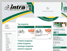 Tablet Screenshot of intra-radsport.de